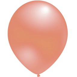 Set 25 baloane latex roz rose gold metalizat, sidef 28cm