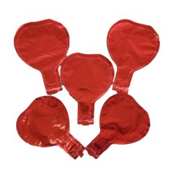 Set 5 baloane folie inimioare rosu 25 cm