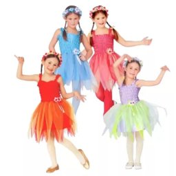 Costum de balerină zână cu bentiță florală - 116 cm - diverse modele