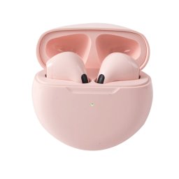 Casti wirelesss sport PRO6 Bluetooth 5.0 2.4Ghz 15m 250mAh Roz