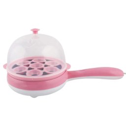 Mini aparat electric cu fierbator 2in1 pentru oua ROZ