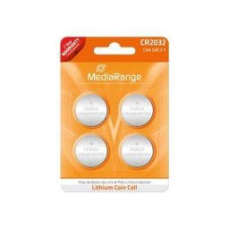 MediaRange Lithium Cion Cells, CR2032/3v Pack 4