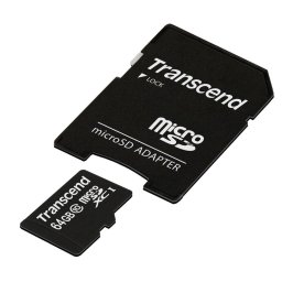 Card memorie Transcend microSDXC Premium Kit 64GB, Class 10 (TS64GUSDXC10)