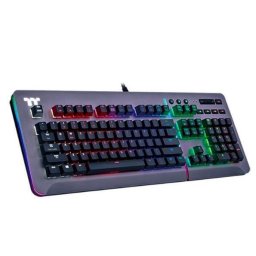 Tastatura Thermaltake KB-LVT-BLSRUS-01 keyboard USB QWERTY English Silver