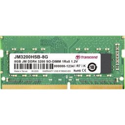 Memorie laptop Transcend 8GB DDR4 3200 MT/s SODIMM 260pin 1R x8 unbuffered