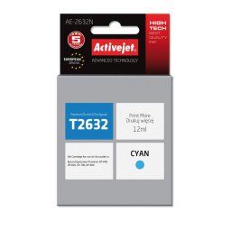 Activejet AE-2632N ink for Epson printer, Epson 26 T2632 replacement; Supreme; 12 ml; cyan