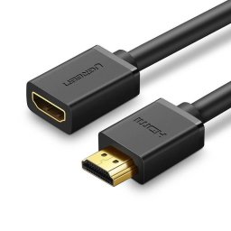 Cablu HDMI tata la HDMI mama, 1 m, negru