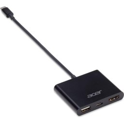 Acer Adaptor 3-in-1 USB-C la HDMI si USB-A, Negru - NP.CAB1A.020