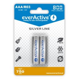 BATTERIES R03/AAA 800 m AH BLISTER 2 PCS.