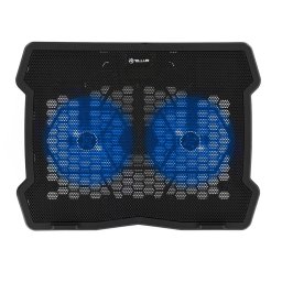 Cooler Laptop Cooler pentru laptop de 15.6", 2 ventilatoare, Negru