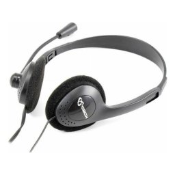 Casti Compatibil PC Sbox HS-201 20 Hz - 20 kHz 30mm cu microfon Negru