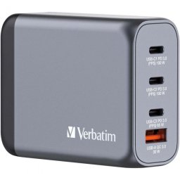 Incarcator de retea Incarcator Verbatim GaN, 100W, EU/UK/US