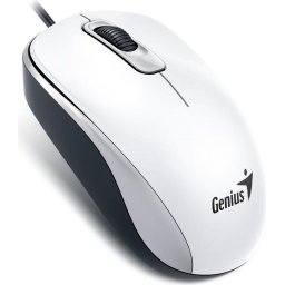Mouse DX-110 – Mouse cu fir USB, optic 1000 DPI, 3 butoane + scroll, alb