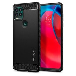 Husa Spigen Rugged Armor, black - Motorola Moto G Stylus 5G