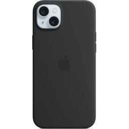 Husa Silicone Case with MagSafe pentru iPhone 15 Plus, Black