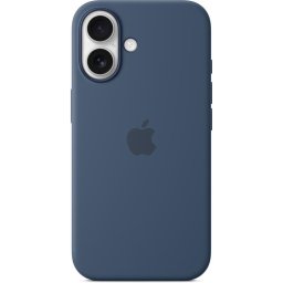 Husa Silicone case with MagSafe for iPhone 16, Denim