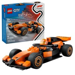 City F1Driver with McLaren Race Car ™ 60442 – 86 piese, 6+ ani