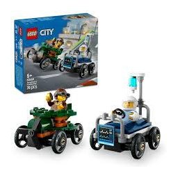 City Airplane vs. Hospital Bed Race Car Pack ™ 60459 – 70 piese, 5+ ani