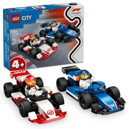 City F1Williams Racing & Haas F1Race Cars ™ 60464 – 92 piese, 4+ ani