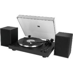 Pick-up STT 650SBA cu difuzoare stereo 2x15W, Bluetooth, cartuș Audio-Technica AT3600L, 33/45 RPM, Negru