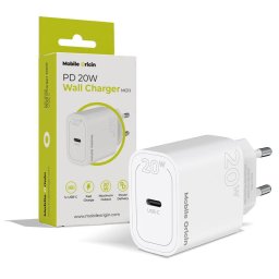 Incarcator de retea 1xUSB-C PD 20W Alb