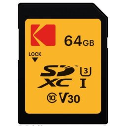 Card memorie Kodak SD 64GB UHS-I U3 V30 Ultra Performance EKMSD64GXC10HPRK