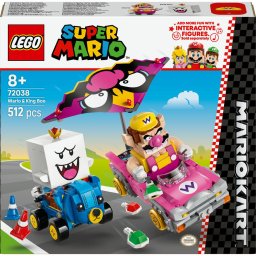 Super Mario - Mario Kart™ – Wario si King Boo 72038, 512 piese 8ani+