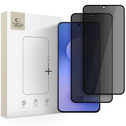 Sticlă privacy Tech-Protect Glass Spy+ pentru Galaxy S25 FE, pachet 2 bucăți, protecție confidențialitate