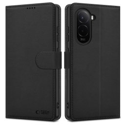 Husa Husă Tech-Protect Wallet pentru Xiaomi Poco M7, tip portofel, neagră