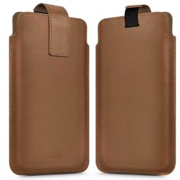 Husa Toc universal Tech-Protect SM65 pentru telefon 6.0-6.9 inch, protecție zilnică, maro