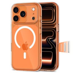 Husa Husă Tech-Protect Magpeak MagSafe CC pentru iPhone 17 Pro, spate transparent, compatibilă MagSafe, transparentă
