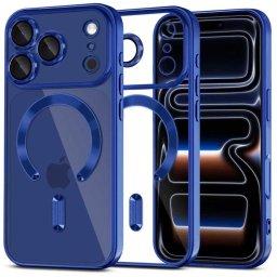 Husa Husă Tech-Protect Magflex MagSafe pentru iPhone 17 Pro Max, finisaj lucios, compatibilă MagSafe, deep blue