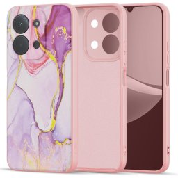 Husa Husă Tech-Protect Icon pentru Xiaomi Redmi 15C 173 mm / Poco C85 173 mm, model Marble, design elegant, multicoloră