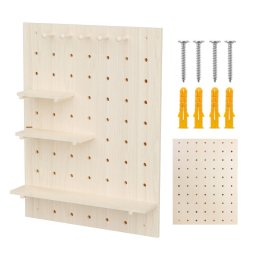 Organizator din lemn pentru tablă albă Maclean, culoarea lemnului deschis, 60x80 cm, max. 20 kg, MC-131 WD