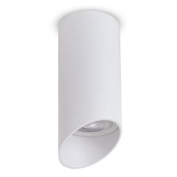 Maclean corp de iluminat de suprafață/tub, spot, rotund, aluminiu, GU10, 55x130mm, alb, MCE360 W
