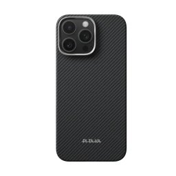 Husa Pitaka Ultra Slim PitaTap™ - Husă telefon - compatibil cu Apple iPhone 16 Pro - culoare Negru, Gri
