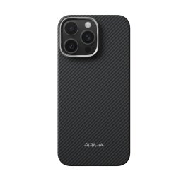 Husa Husa Pitaka pentru iPhone 16 Pro Max, Ultra-Slim, PitaTap, Negru/Gri