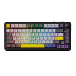 Tastatura AK820MAX-WM-BGY, USB-C, Layout US, Negru