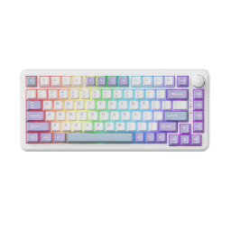 Tastatura AK820MAX-WM-PWB, USB-C, Layout US, Alb