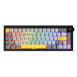 Tastatura AK650-DW-BGY, Bluetooth, Layout US, Multicolor