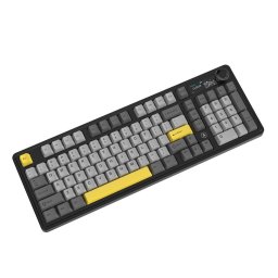 Tastatura AK980-V2-G-BGY, Wireless, Layous US, Negru