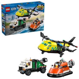 CITY 60505-Airplane, Service Truck and Hovercraft Rem, 990 piese