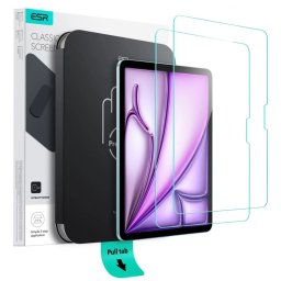 Folie pentru iPad Air 11 (2024) / Air 11 (2025) (set 2) - ESR Tempered Glass Screen Protector UltraFit Tray - Clear