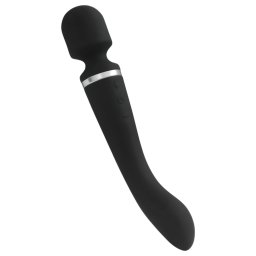 Lonely Lodi - vibrator masaj 2 în 1 reîncărcabil - negru