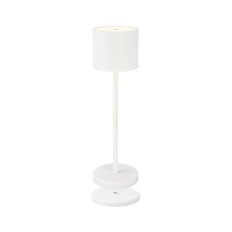 Briloner 7521016 - Lampă de birou LED SIGO cu dimmer, 2,5 W / 5 V, IP44, 2600 mAh, albă