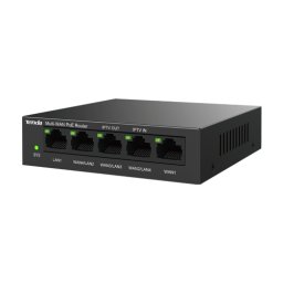 Router 5 x RJ45 1G (4 x PoE Out 802.3af/at), Multi-WAN, Cloud Managed - TENDA G0-5G-PoE