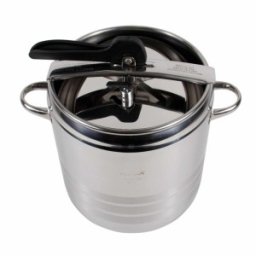 Set 2 x Oala Inteligenta din Inox, Sub Presiune, cu Capac, 11 l, Argintiu