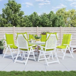 Perne scaun cu spatar înalt, 6 buc, vernil, tesatura Oxford GartenMobel Dekor