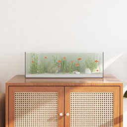 Acvariu cu depozitare Transparent 60 x 20 x 20 cm Sticla GartenMobel Dekor