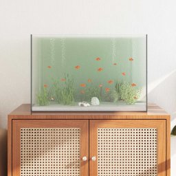 Acvariu cu depozitare Transparent 60 x 35 x 40 cm Sticla GartenMobel Dekor